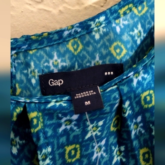 GAP Elegant Blue Patterned Dress - Picture 7 of 8